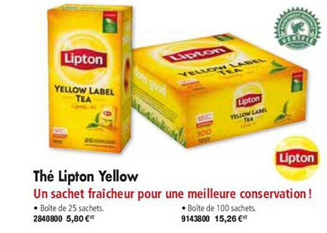 thé lipton yellow