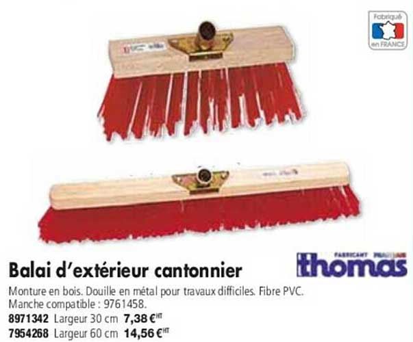 thomas balai d'extérieur cantonnier