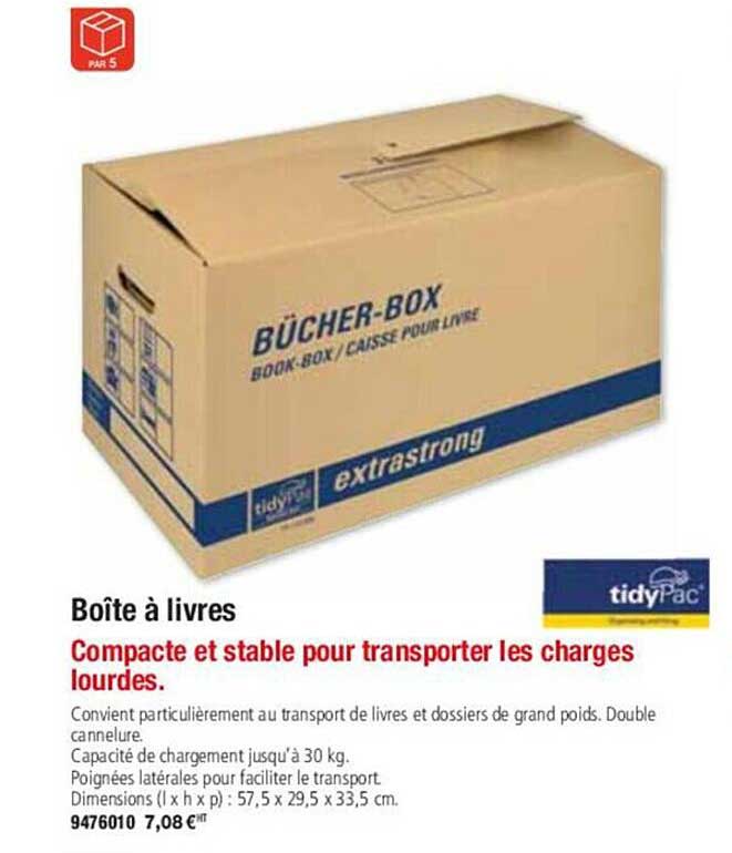 tidypac boîte à livres