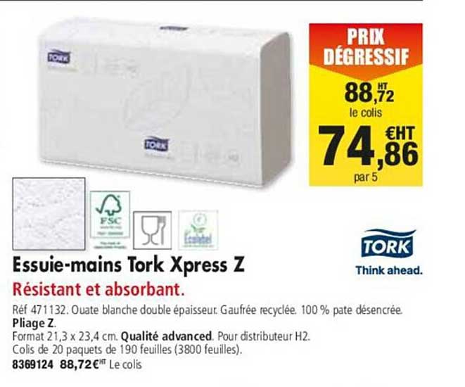 tork essuie-mains xpress z