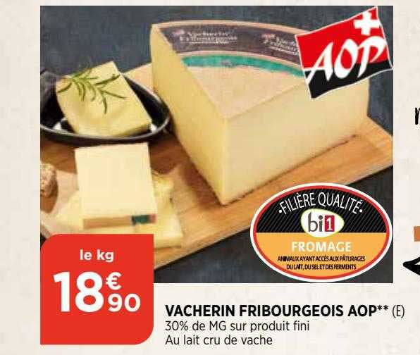 vacherin fribourgeois aop