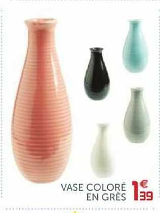 vase coloré en grès