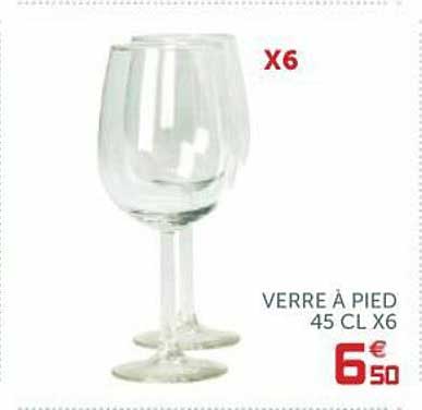 Verre à Pied 45 Cl X6