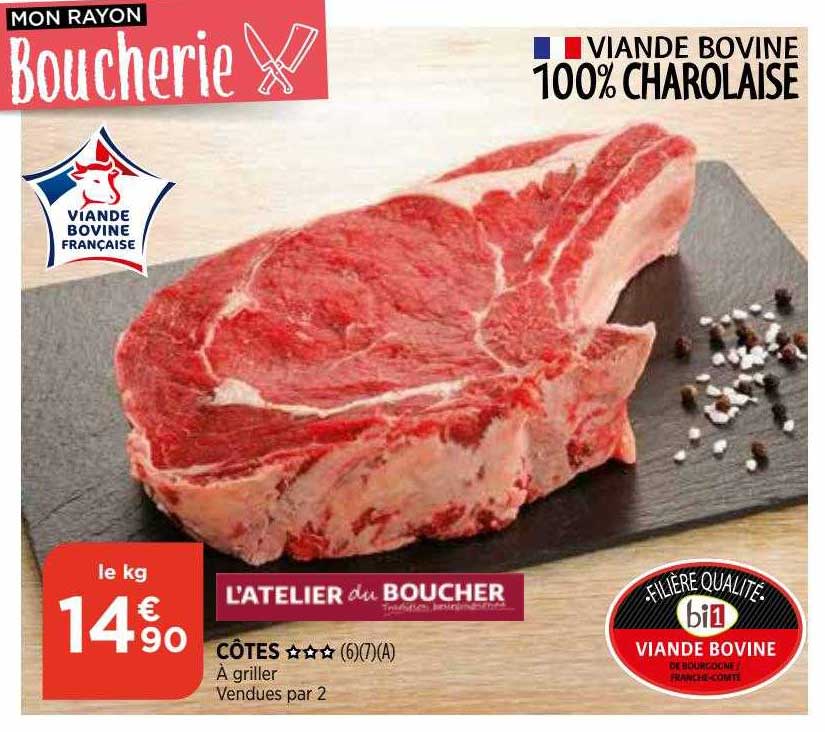 viande bovine : côtes *** l'atelier du boucher