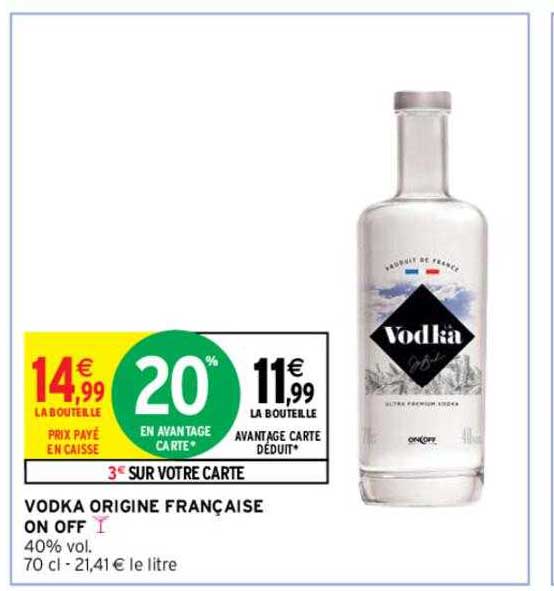 Vodka Origine Française On Off