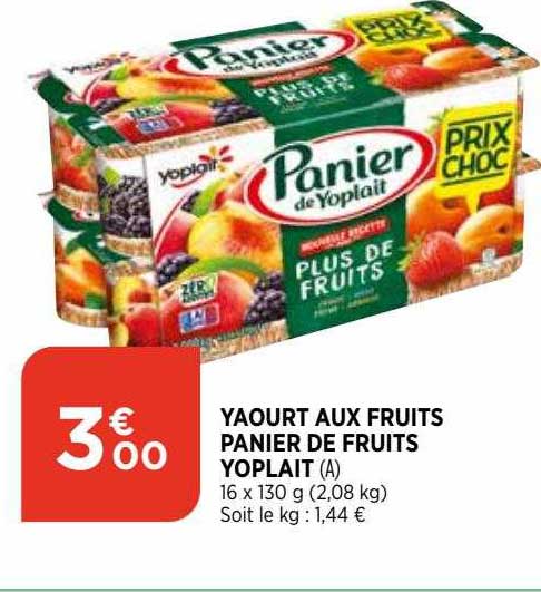 Yaourt Aux Fruits Panier De Fruits Yoplait
