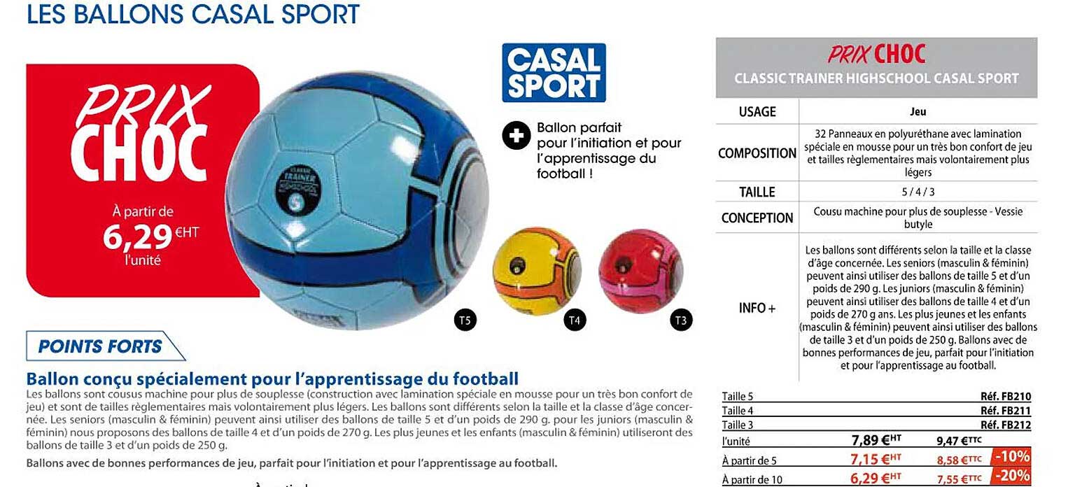 ballon conçu spécialement pour l'apprentissage du football