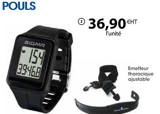 émetteur thoracique ajustable