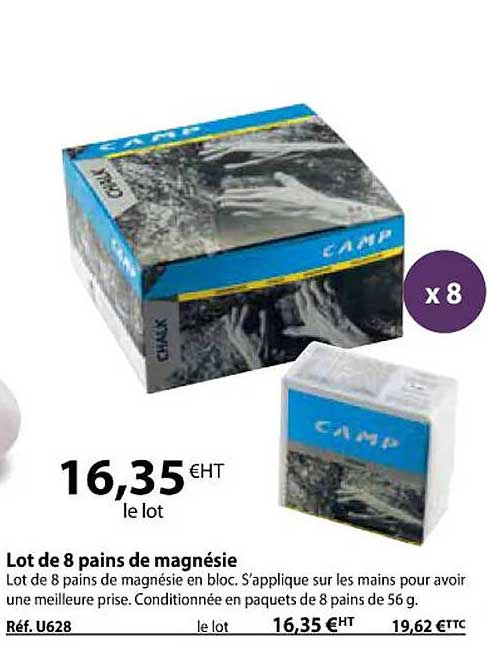 lot de 8 pains de magnésie