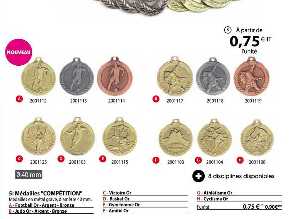 médailles "compétition"