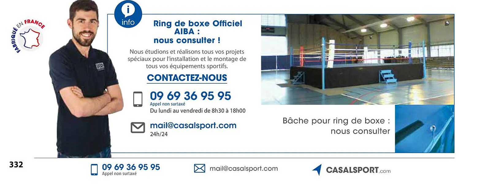 Ring De Boxe Officiel Aiba : Nous Consulter !