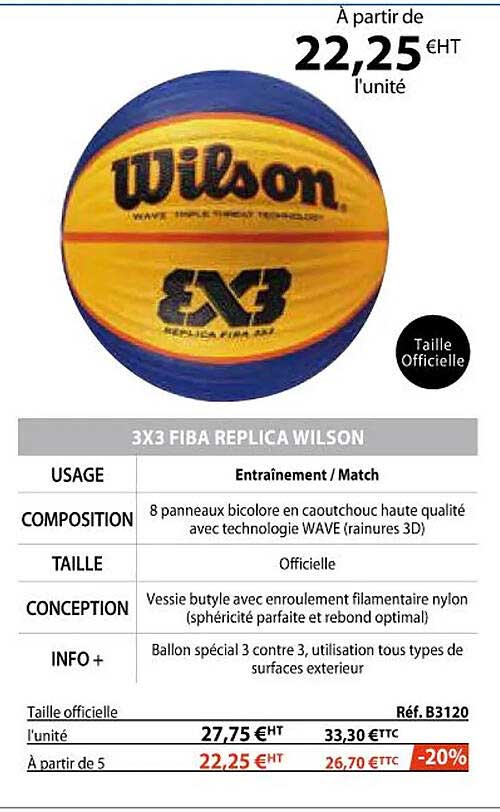 3 x 3 fiba replica wilson
