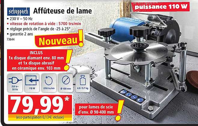 Affûteuse De Lame Scheppach