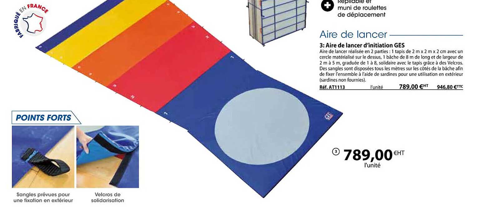 aire de lancer d'initiation ges