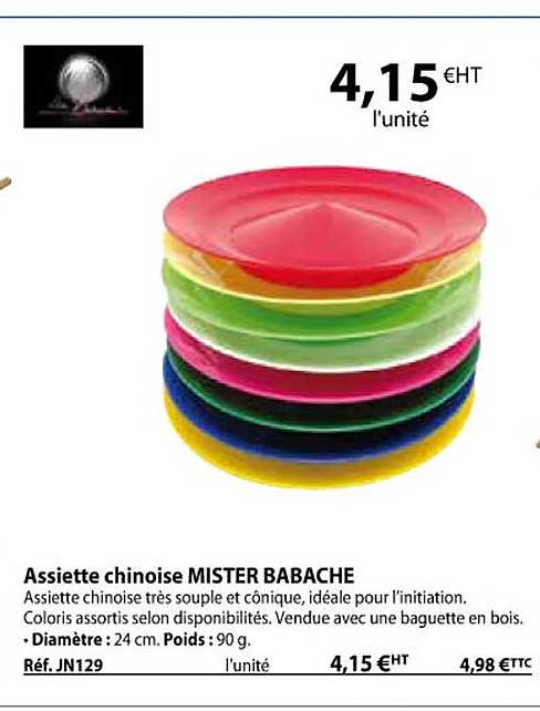 assiette chinoise mister babache