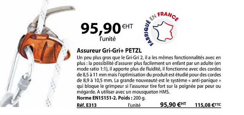 assureur gri-gri+ petzl
