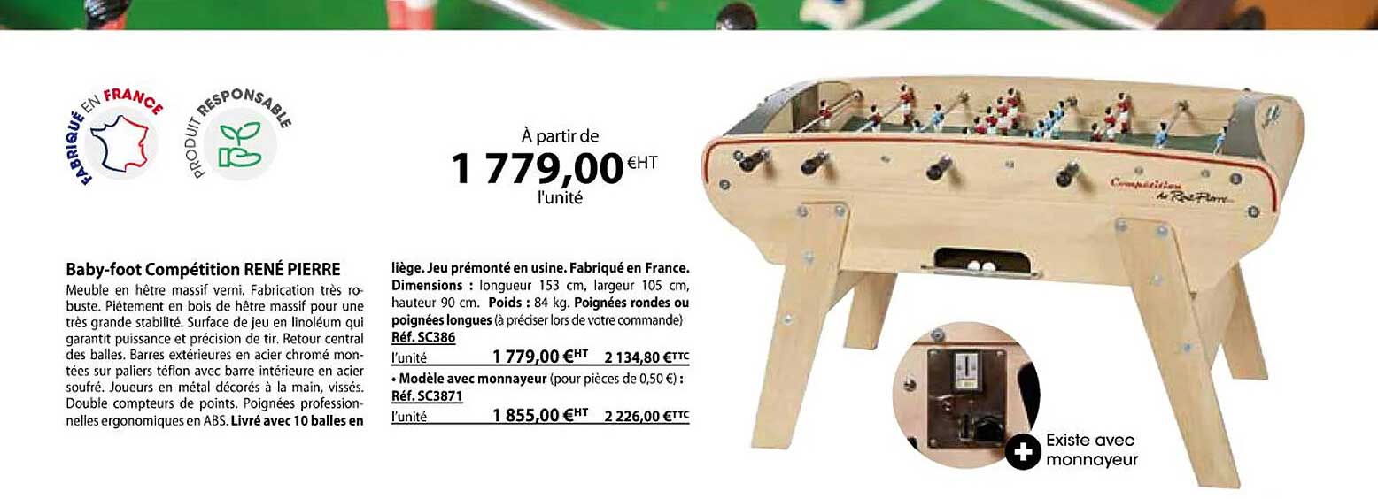 baby-foot compétition rené pierre