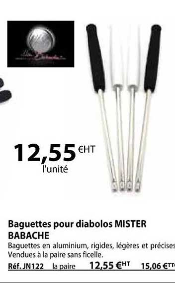 baguettes pour diabolos mister babache