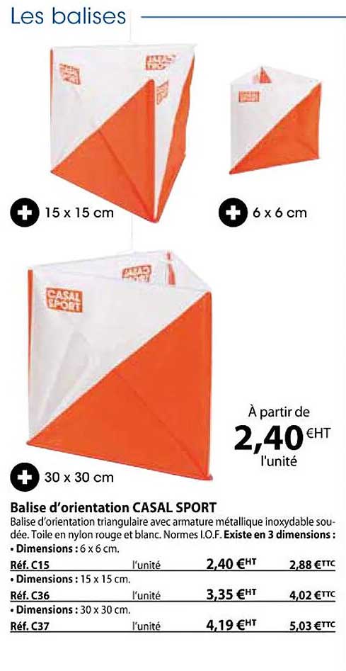 balise d'orientation casal sport