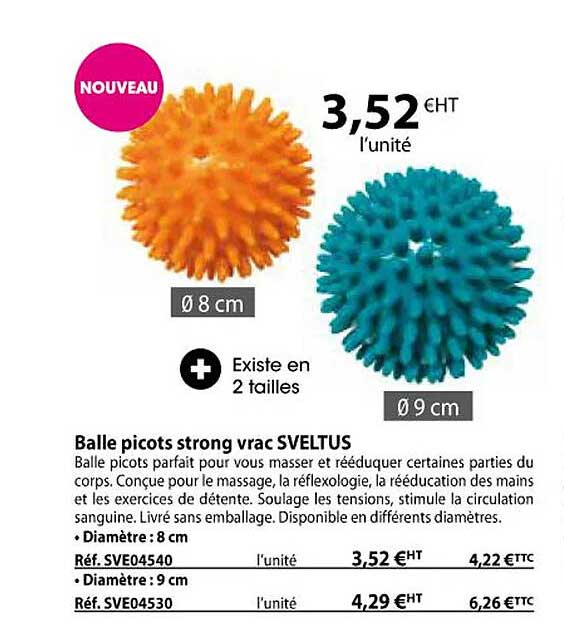 balle picots strong vrac sveltus