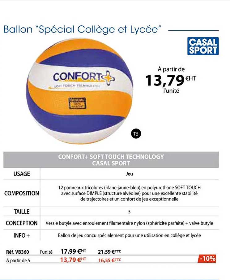 ballon "spécial collège et lycée"