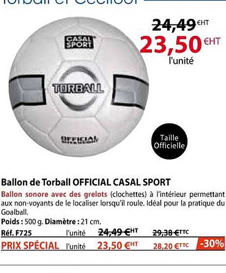ballon de torball official casal sport