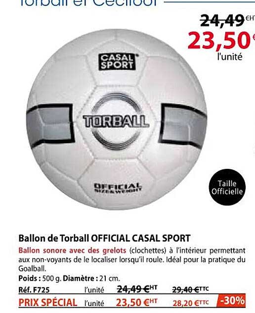 ballon de torball official casal sport