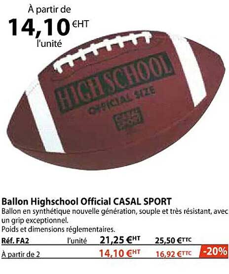 ballon highschool official casal sport