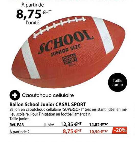 ballon school junior casal sport