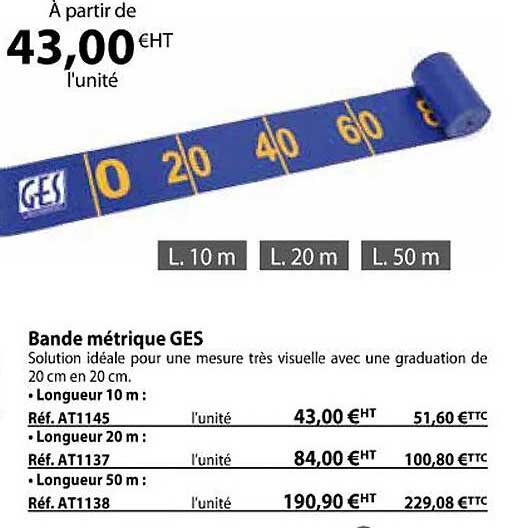bande métrique ges