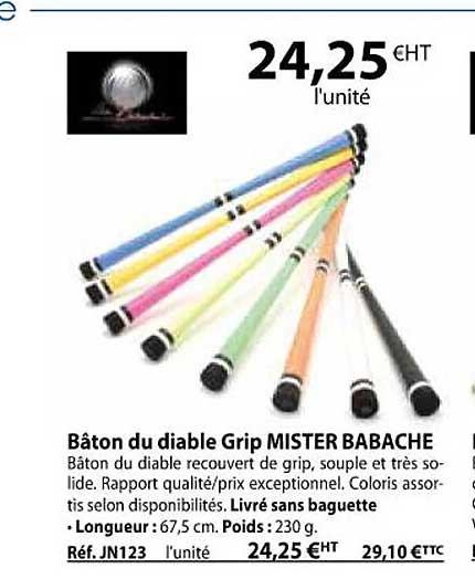bâton du diable grip mister babache
