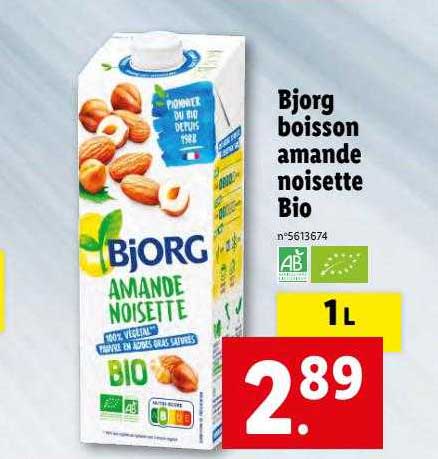Bjorg Boisson Amande Noisette Bio