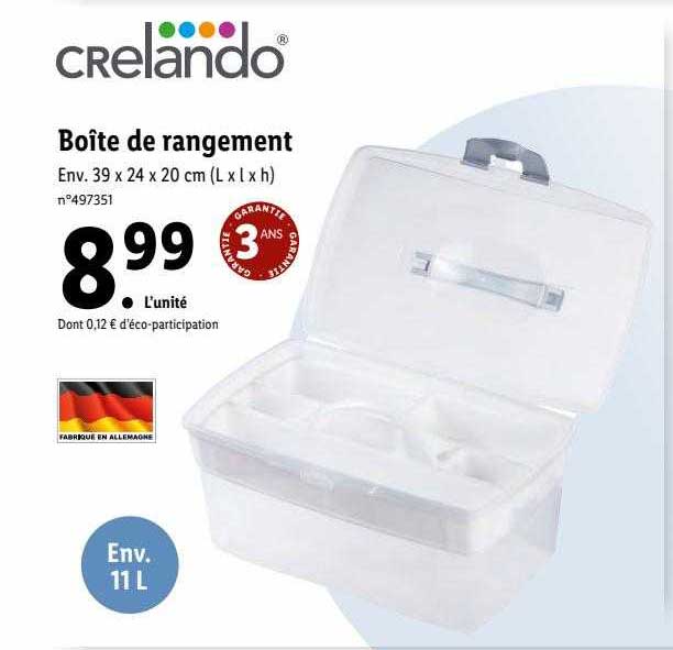 boîte de rangement crelando