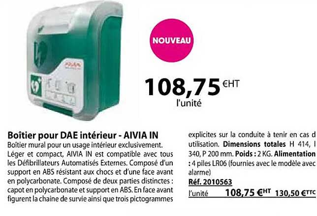 boîtier pour dae intérieur - aivia in