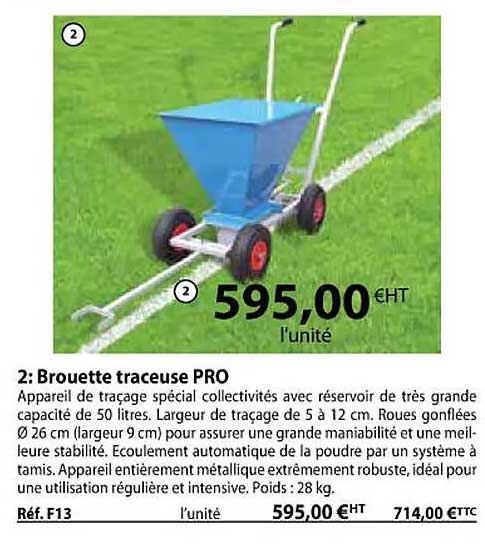 brouette traceuse pro