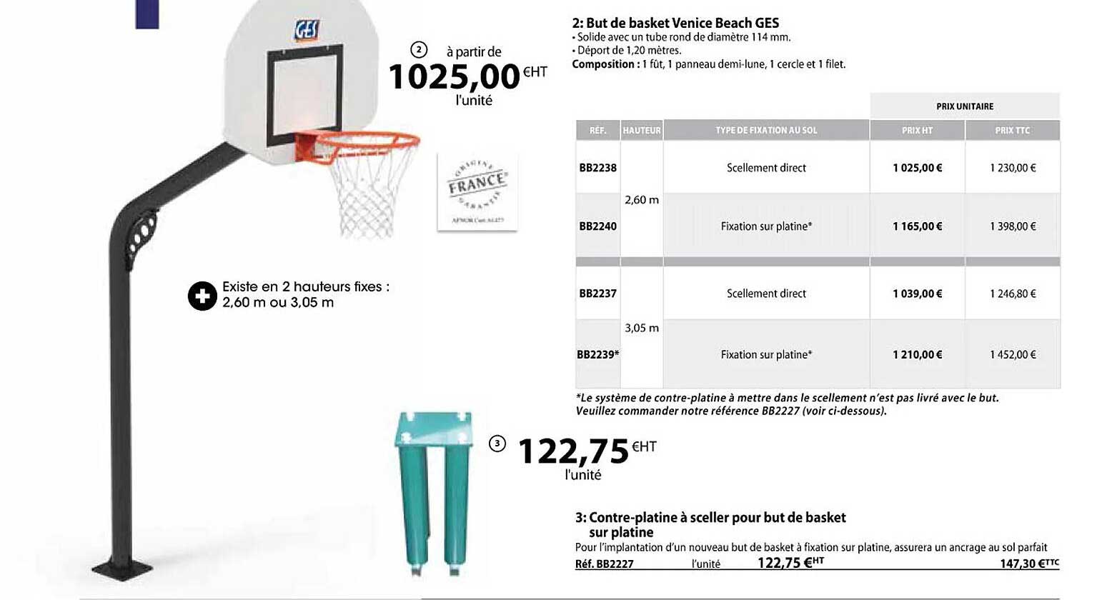 but de basket venice beach ges