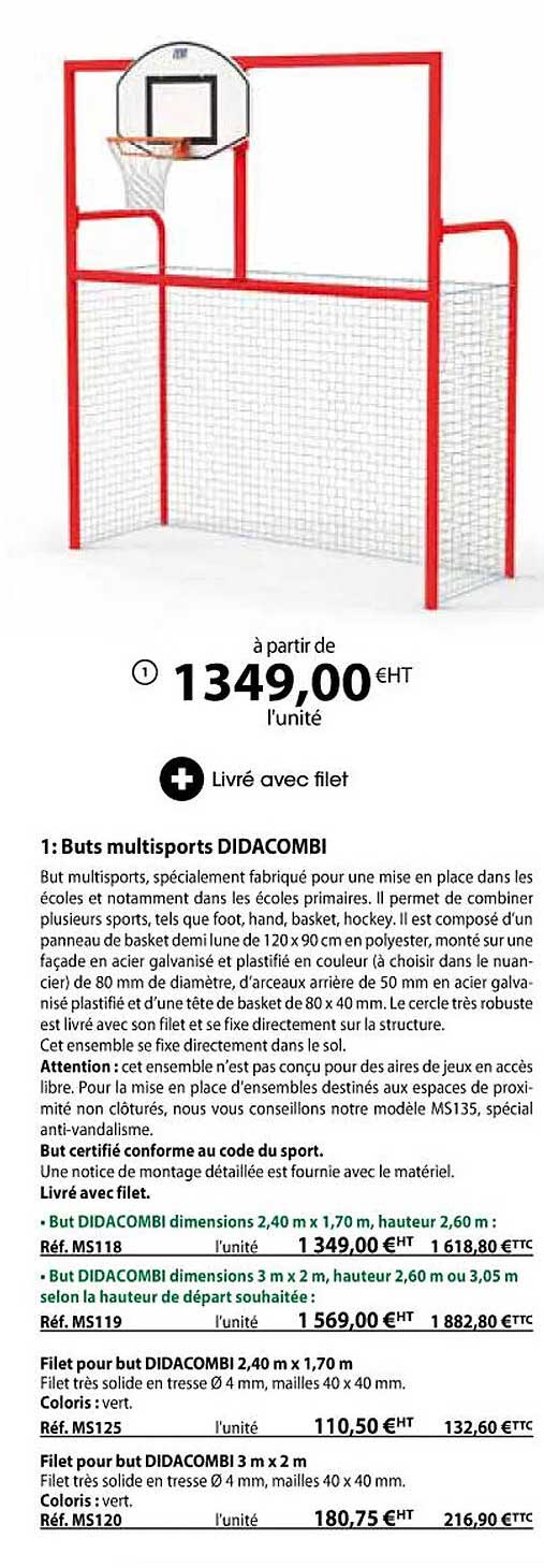buts multisports didacombi