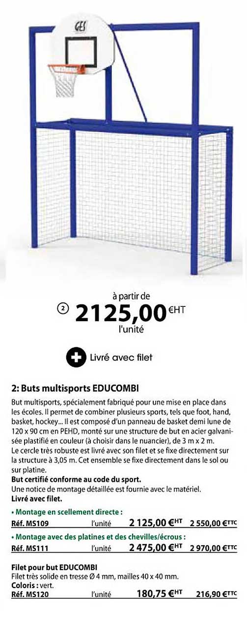 Buts Multisports Educombi