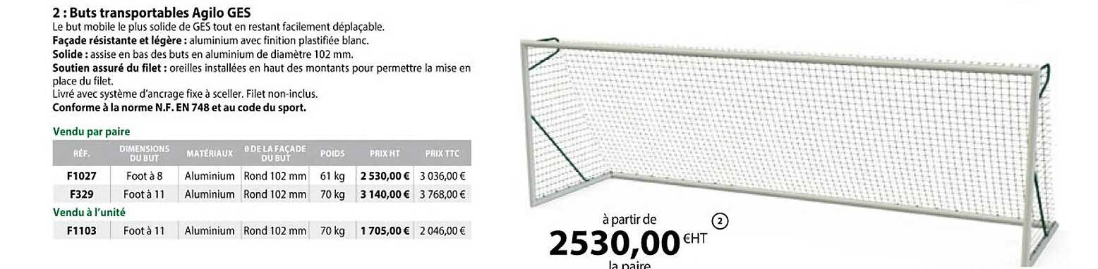 buts transportables agilo ges