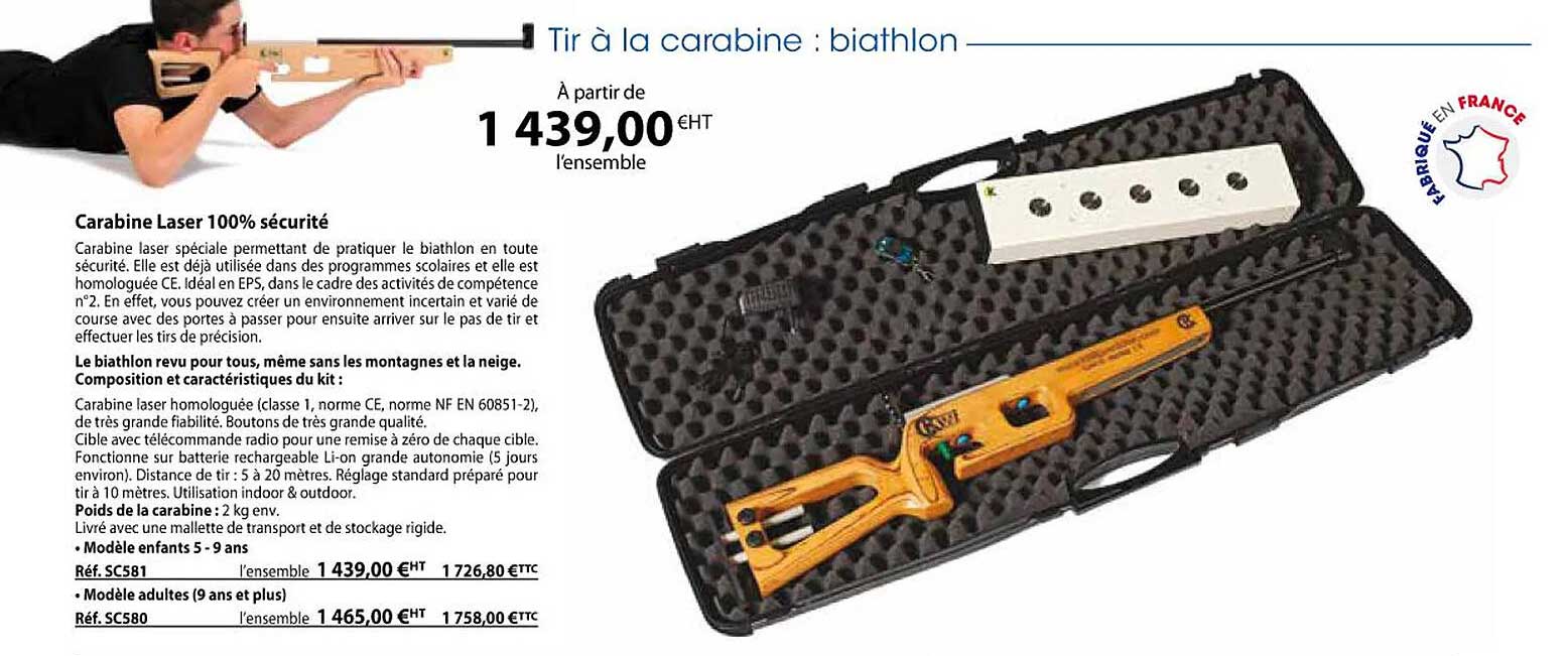 carabine laser 100% sécurité