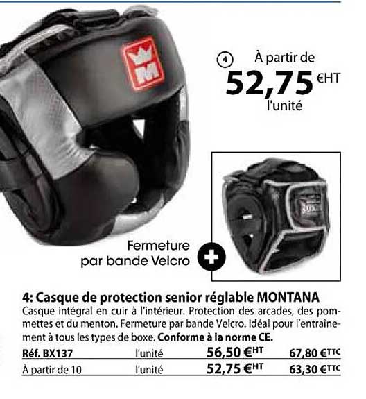 casque de protection senior réglable montana