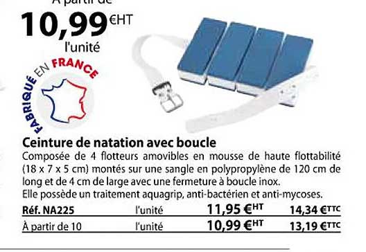 ceinture de natation avec boucle