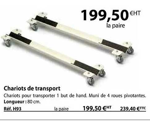 chariots de transport