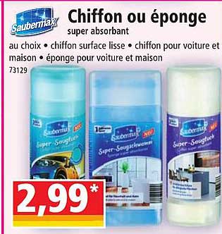 Chiffon Ou éponge Saubermax