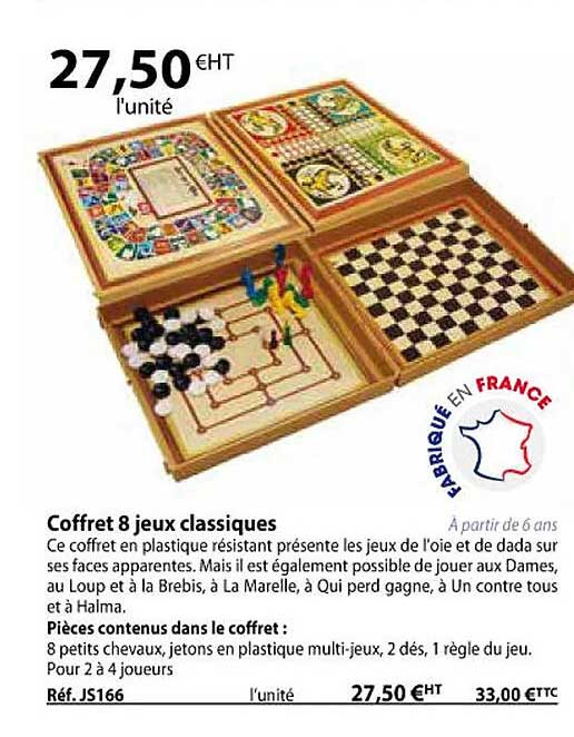 Coffret 8 Jeux Classiques