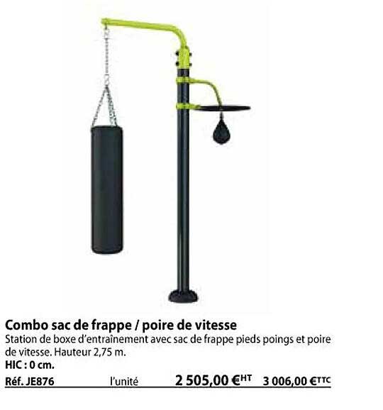 combo sac de frappe-poire de vitesse