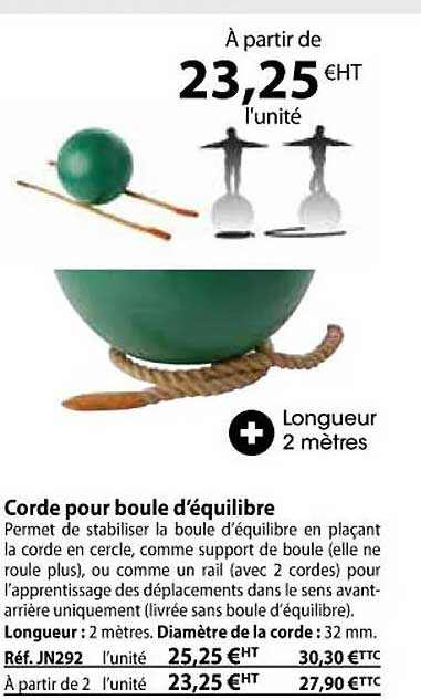 corde pour boule d'équilibre