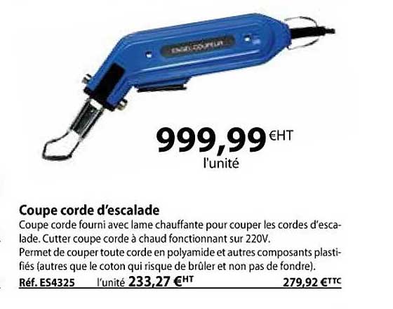 coupe corde d'escalade