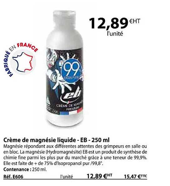 crème de magnésie liquide - eb - 250ml