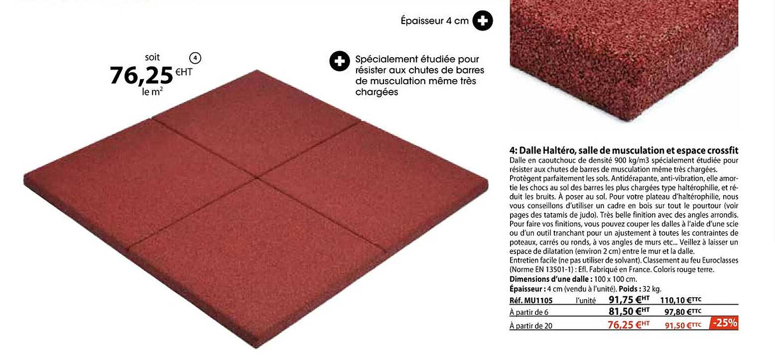 dalle haltéro, salle de musculation et espace crossfit